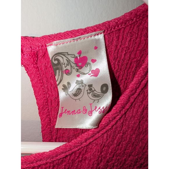 Girls Jinna & Jess Pink Cutout Jumpsuit Size 7 - Picture 2 of 7